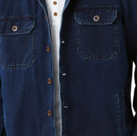 New Style Mens Large Size Denim Jacket Casual Style Personality Fashion Denim Shirt Male Solid Blue Color